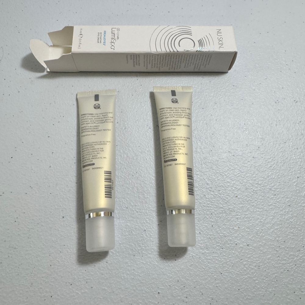 New Nu‎ Skin ageLOC LumiSpa IDEALES Activating Eye Cream 2x 15ml 05 oz OLDSTOCK